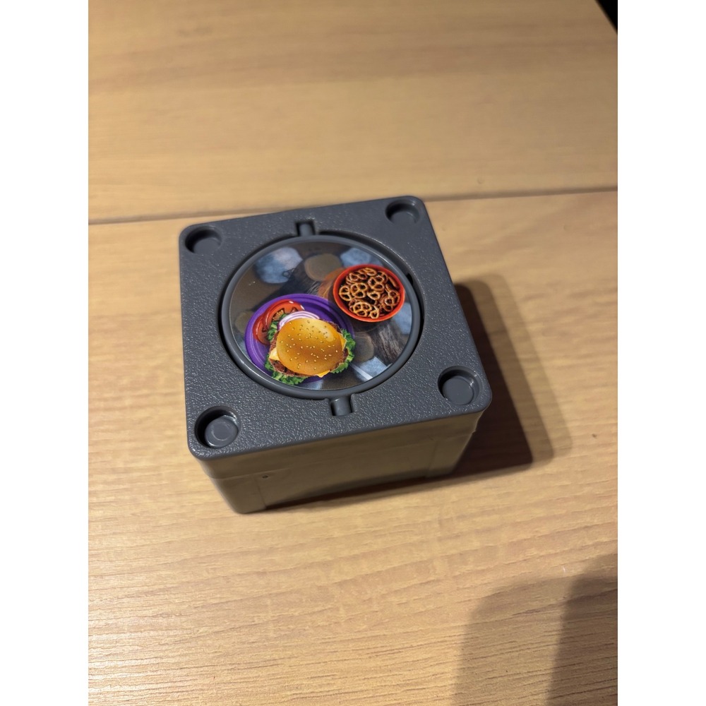 Barbie DreamCamper Replacement Part Campfire Burger Meal Accessory Gray Square